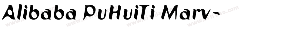 Alibaba PuHuiTi Marv字体转换
